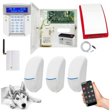 SYSTEM ALARMOWY PARADOX SPECTRA SP4000 + 3 CZUJKI BINGO Plus + K32LCD+ + GSM2000 + SP-4001R